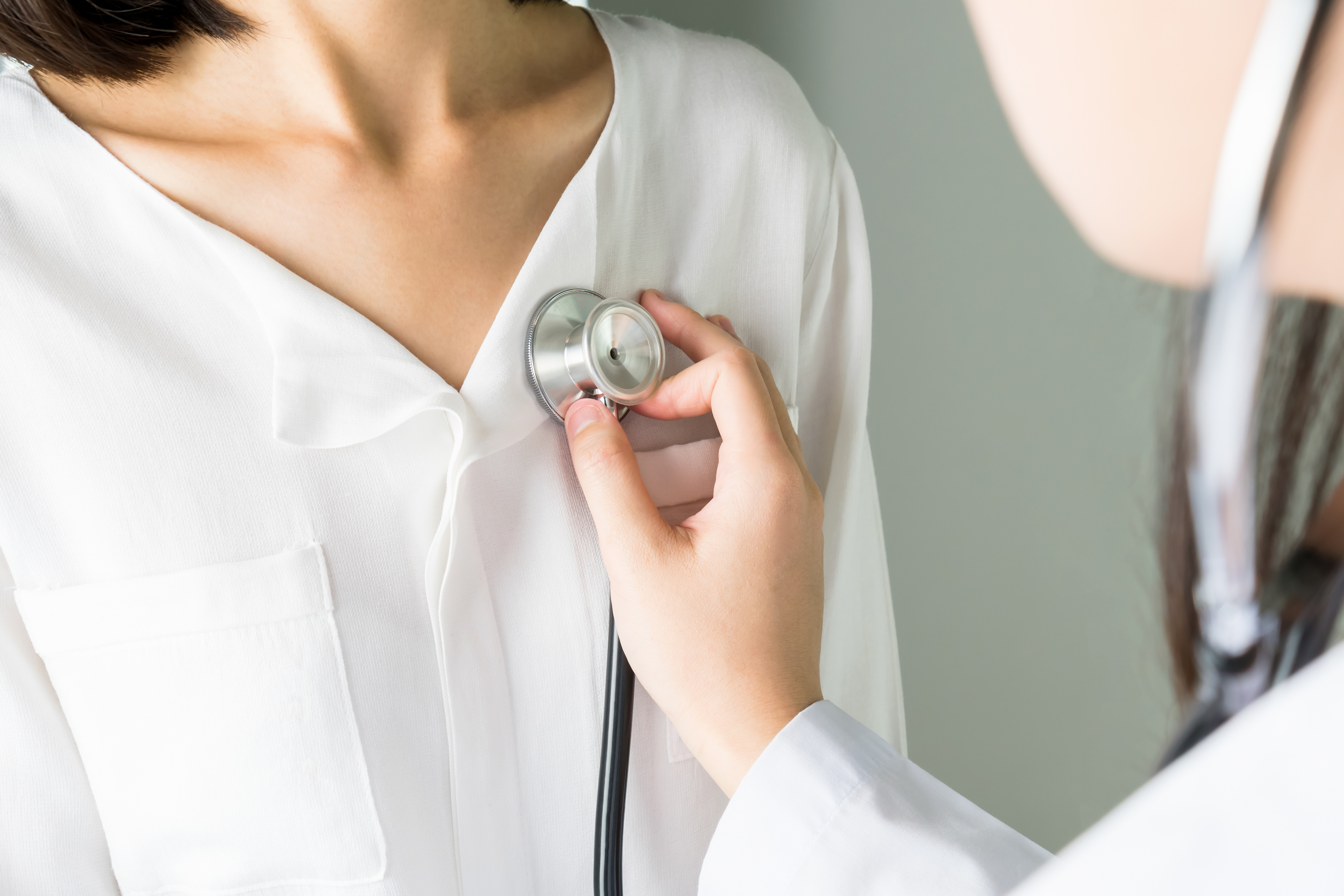 keeping your heart healthy an image of a doctor checking a patient's heart