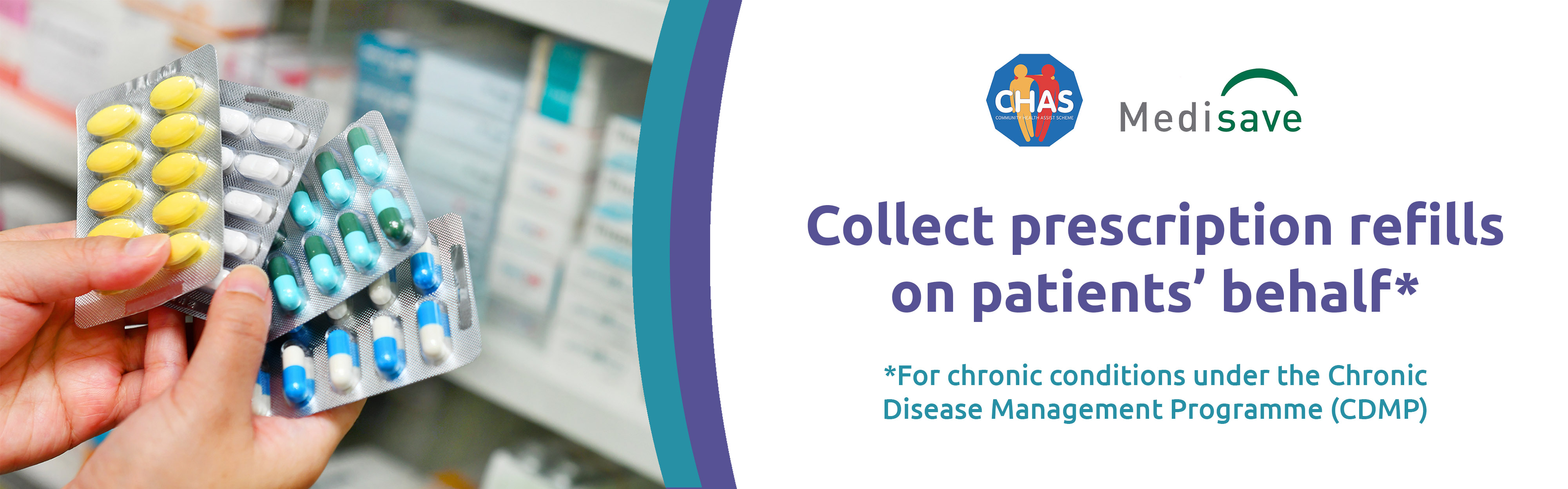 Healthway Medical provied collection of prescription refills on patients' behalf for conditions under the Chronic Disease Management Programme (cdmp)