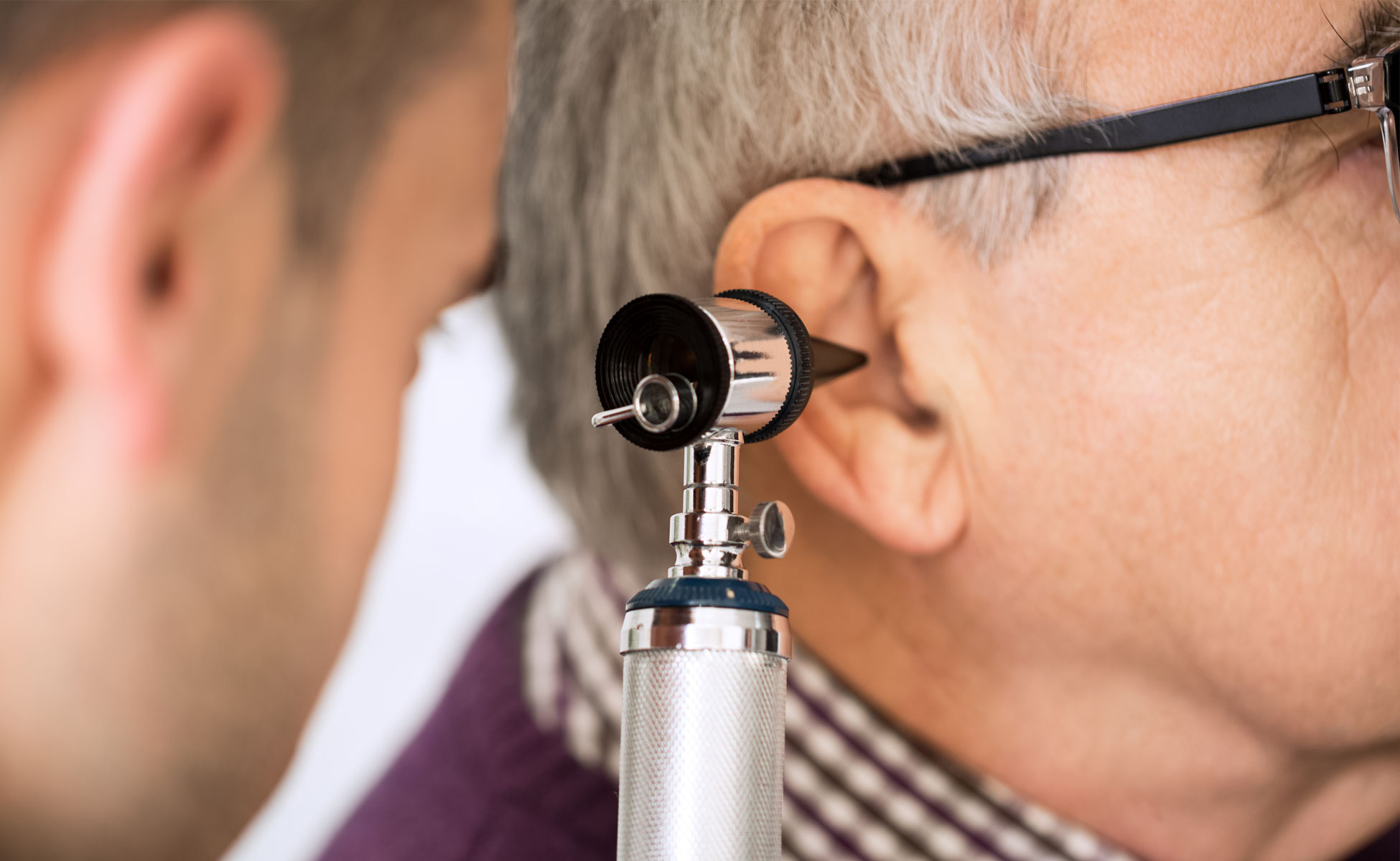 hearing loss examination of ear and seeing doctor